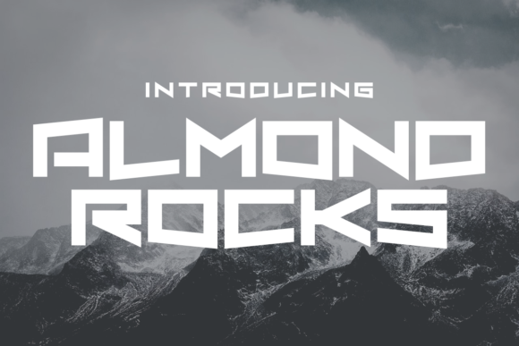Almond Rocks: A Beautiful Display Font for Makers