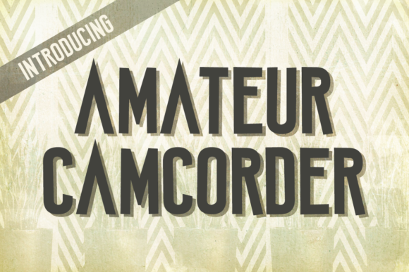 Amateur Camcorder: A Display Font for Bold Campaigns