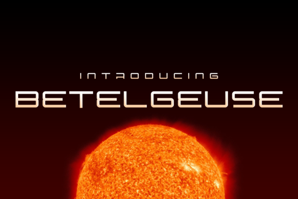 Betelgeuse: A Premium Display Typeface for Web Design