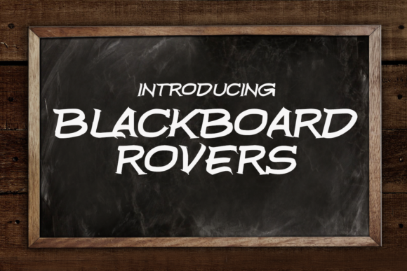 Blackboard Rovers: A Bold Display Font for Your Brand