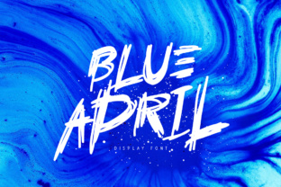Blue April: A Textured Display Font Review for Bold Branding