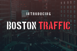 Boston Traffic: A Gritty Display Font for Bold Editorial Design