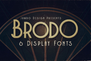 Brodo: A Modern Art Deco Display Font for Web Design