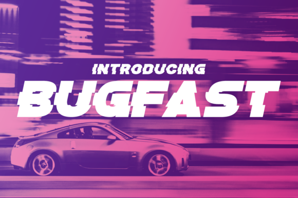 Bugfast: A Unique Display Typeface for Modern Editorial Design