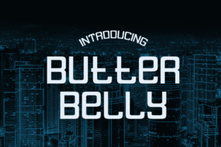 Butter Belly: A Modern Display Font for Futuristic Branding Projects