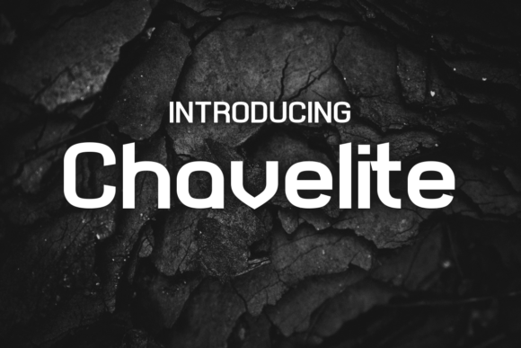 Chavelite: A Modern Display Font for Crafters