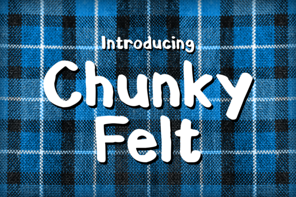 Chunky Felt: A Bold Display Font for Small Business Branding