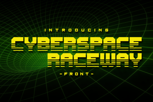 Cyberspace Raceway: A Futuristic Display Font for Bold Branding