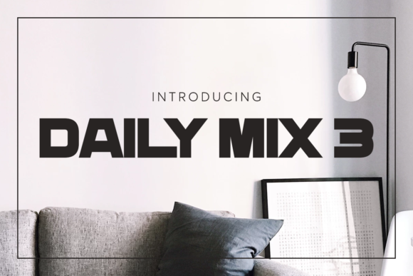 Daily Mix: A Bold Display Font for Small Business Branding