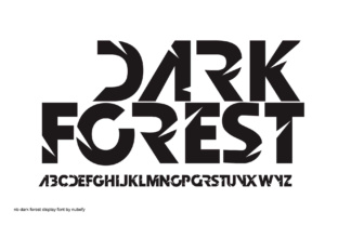 Dark Forest: A Bold Display Font for Campaigns
