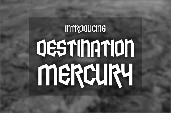 Destination Mercury: A Unique Display Font for Makers