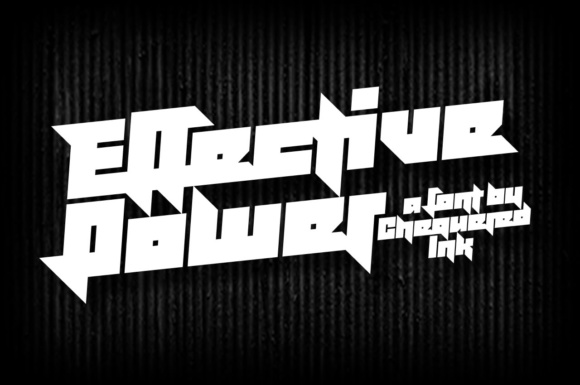 Effective Power: A Bold Display Font for Editorial Design