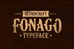 Fonago: A Vintage Display Font for Makers