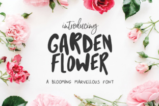 Garden Flower: A Bold Display Font for Brand Identity