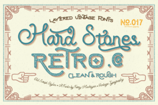 Hard Stones: A Retro Display Font for Editorial Design