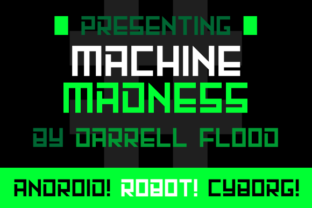 Machine Madness: A Futuristic Display Font for Web Design