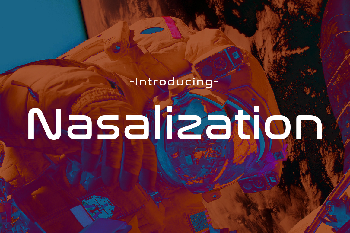 Nasalization: A Space-Aged Display Font for Modern Marketing Campaigns