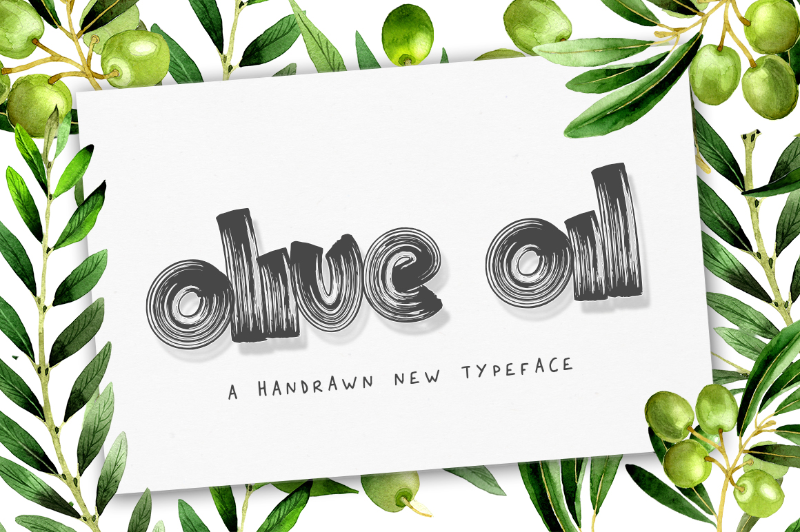 Olive Oil: The Hand-Brushed Display Font for Bold Campaigns