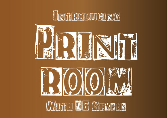 Print Room: A Vintage Display Font for Bold Campaigns