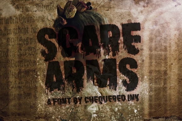 Scare Arms: A Creepy Display Font for Horror Branding