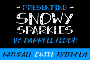 Snowy Sparkles: A Wintery Display Font for Makers