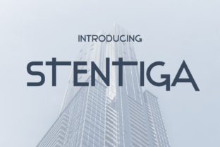 Stentiga: A Sleek Display Font for Modern Branding