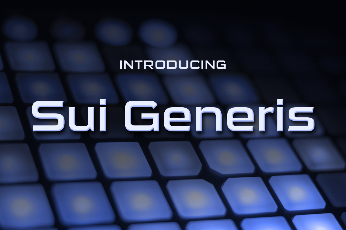 Sui Genesis: A Bold Square Sans for Makers