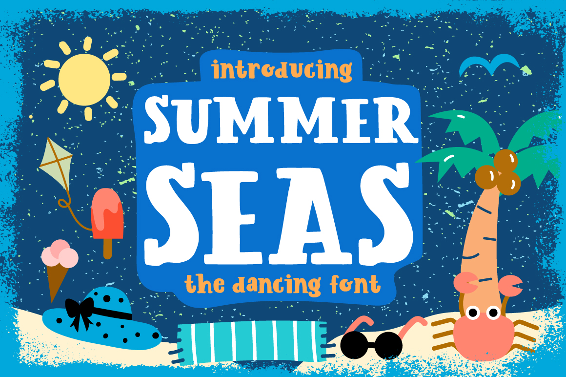 Summer Seas: A Vibrant Display Font for Web Design