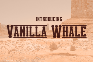 Vanilla Whale: A Retro Display Font for Your Brand