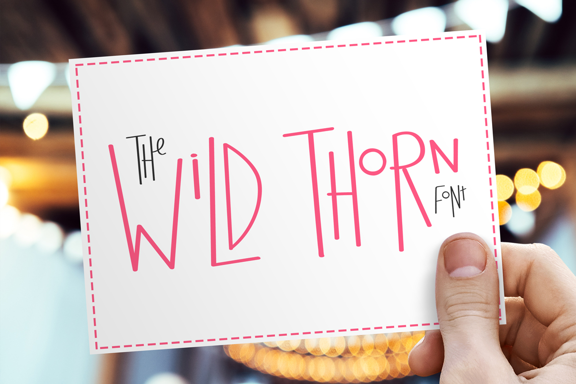 Wild Thorn: A Bold Sans Serif Font for Branding